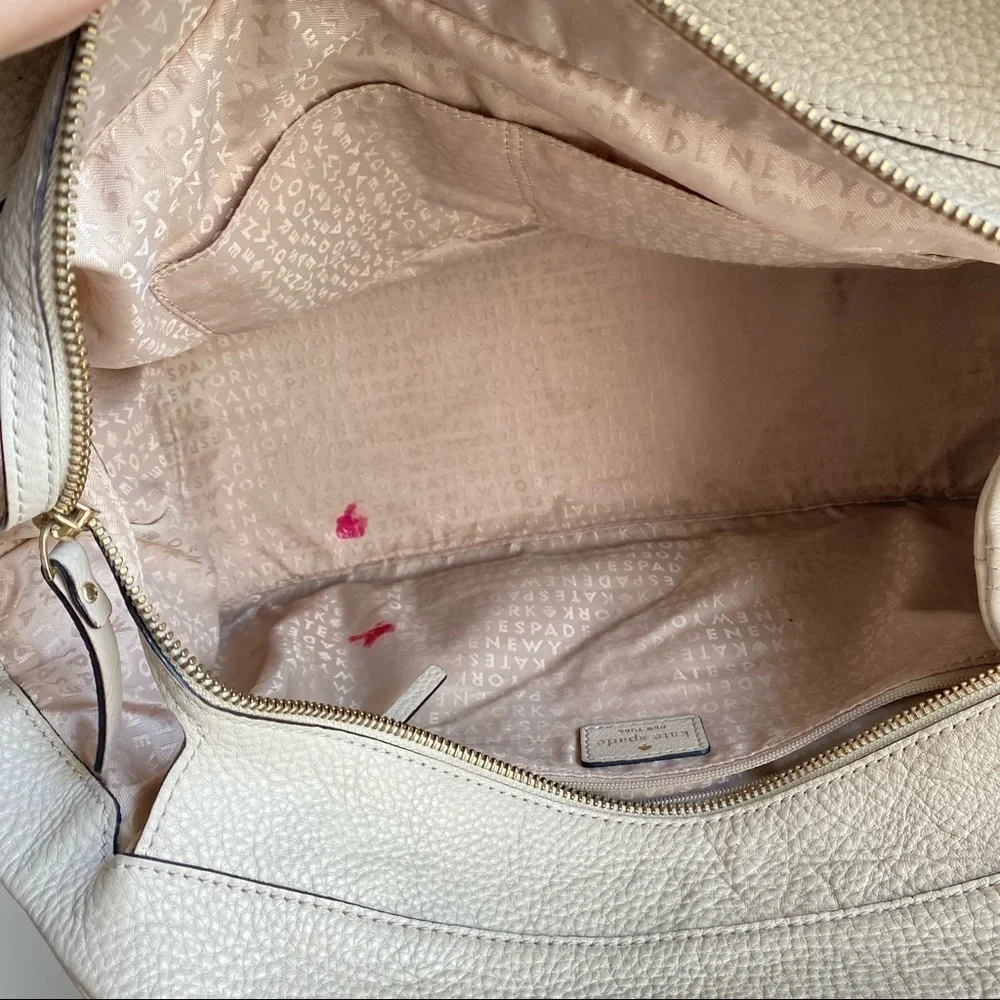 Kate Spade Hobo Bag Berkshire Stevie Purse Y2K Soft Slouchy Real Leather Satchel